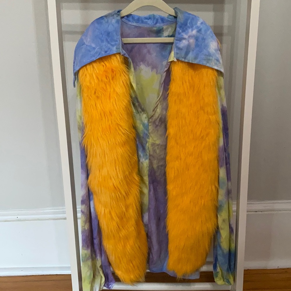 Adult men 3 piece hippie costume